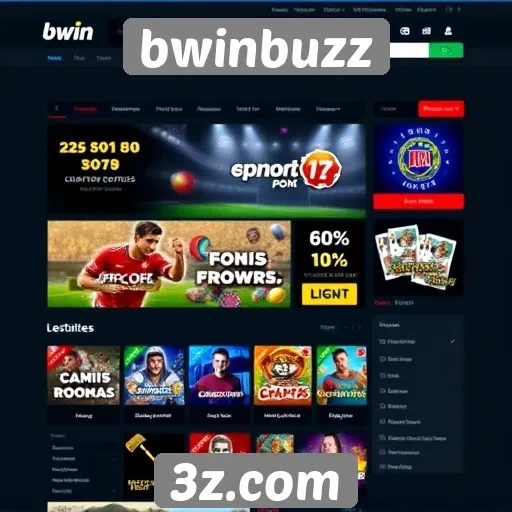 Avaliação da interface do site bwinbuzz